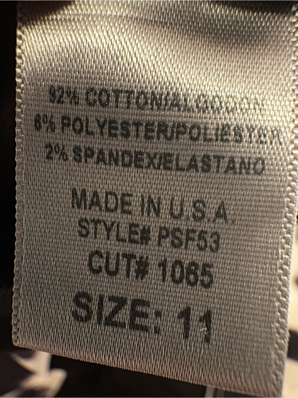 GJG Denim Y2K Cow Print Jorts Size 11 Super Stretch Western Festival Made USA - Picture 6 of 12